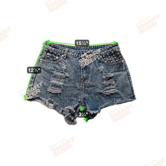 Soul Star distressed denim shorts” sz m (6-8) - Picture 3 of 5